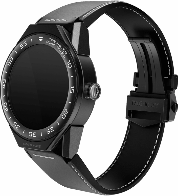 TAG Heuer,Connected Watch 45mm,45mm,Titanium,Ceramic,Black,Processor,Chronograph,Day,Connected,Smartwatch,25hours,In-house Caliber,SBF8A8013,SBF8A8013.82FT6104