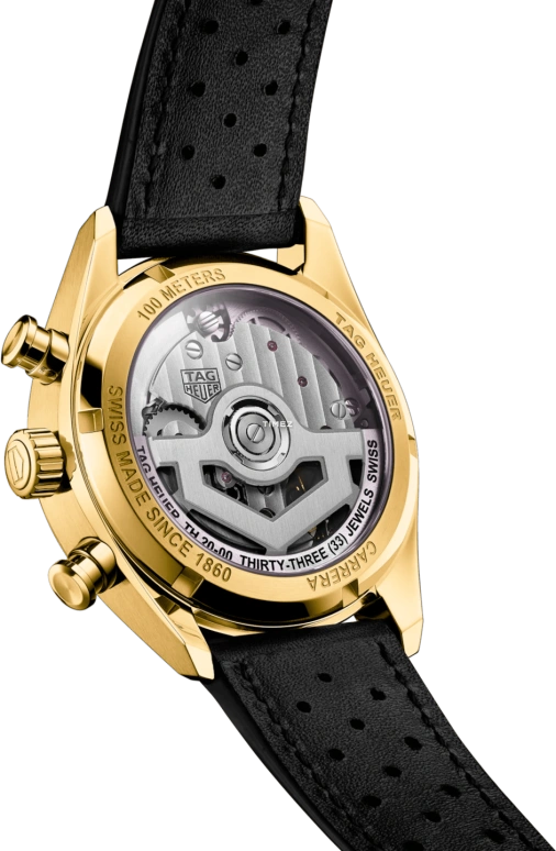 TAG Heuer,Carrera 39mm,39mm,Yellow Gold,Gold,Automatic,Chronograph,Day,CBS2240,CBS2240.FC8319