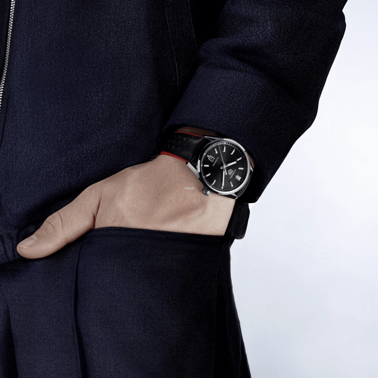 TAG Heuer,Carrera 39mm,39mm,Stainless Steel,Black,Automatic,Day,42hours,WBN2110,WBN2110.FC6623