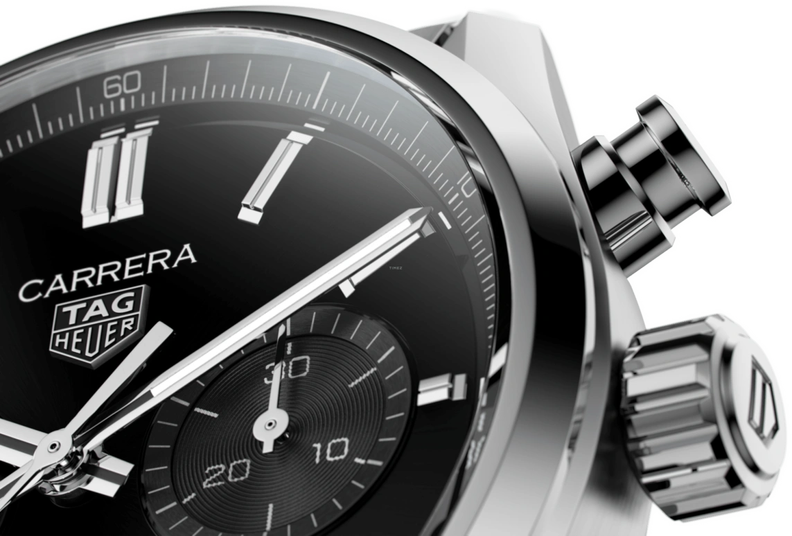 TAG Heuer,Carrera 42mm,42mm,Stainless Steel,Black,Automatic,Chronograph,Date,Column Wheel,CBN2010,CBN2010.BA0642