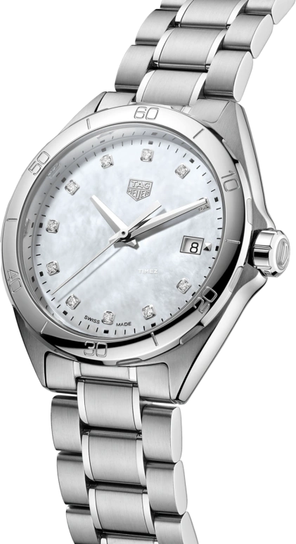 TAG Heuer,Formula 1 35mm,35mm,Stainless Steel,White,Quartz,Day,Sapphire,Crystal Glass,WBJ1319,WBJ1319.BA0666