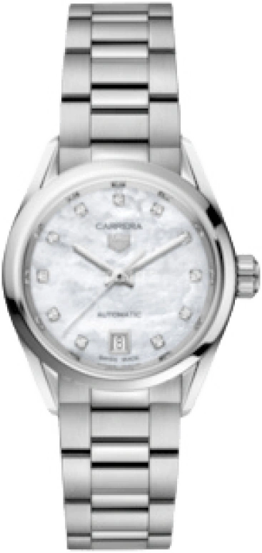 TAG Heuer,Carrera 29mm,29mm,Stainless Steel,White,Automatic,Date,40hours,WBN2412,WBN2412.BA0621