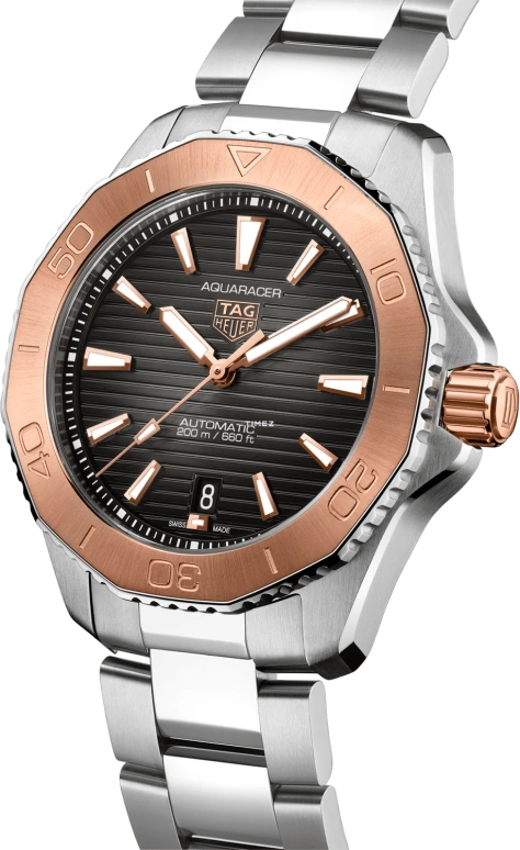 TAG Heuer,Aquaracer 40mm,40mm,Stainless Steel,Black,Automatic,Day,42hours,WBP2151,WBP2151.BA0627