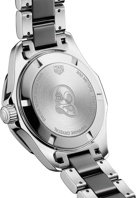 TAG Heuer,Aquaracer 35mm,35mm,Ceramic,Stainless Steel,Black,Quartz,Day,Sapphire,WAY131C,WAY131C.BA0913