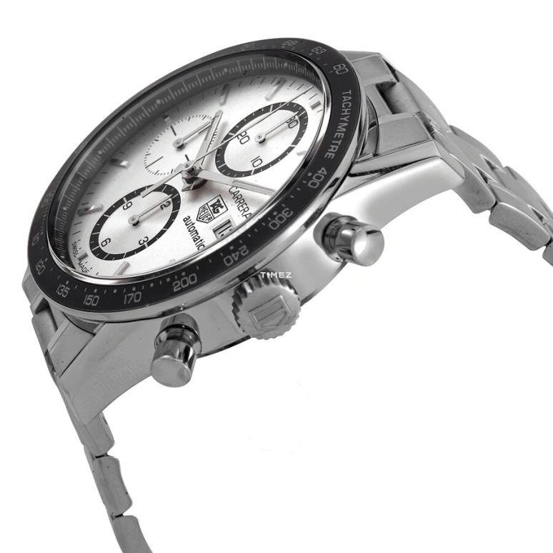 TAG Heuer,Carrera 41mm,41mm,Stainless Steel,Silver,Automatic,Chronograph,Day,CV2011,CV2011.BA0786