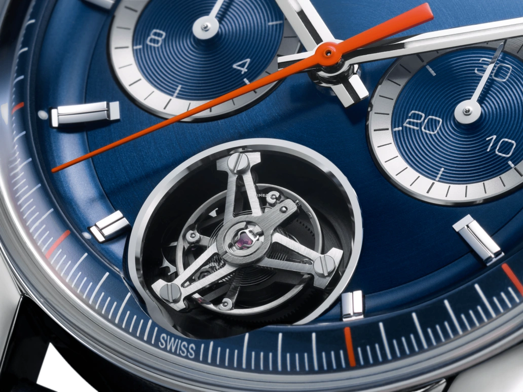 TAG Heuer,Carrera 42mm,42mm,Stainless Steel,Blue,Automatic,Chronograph,Day,Tourbillon,CBS5010,CBS5010.FC6543