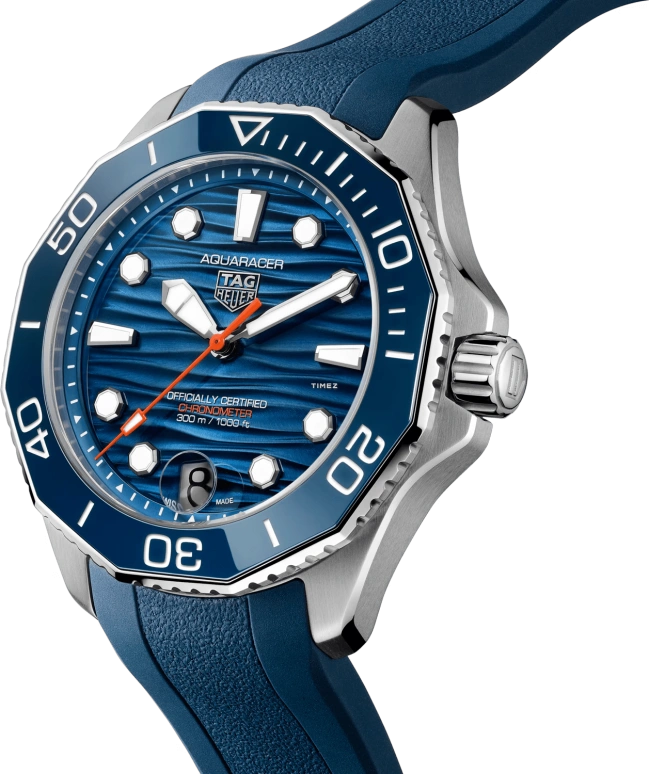 TAG Heuer,Aquaracer 42mm,42mm,Stainless Steel,Blue,Automatic,Day,80hours,WBP5111,WBP5111.FT6259