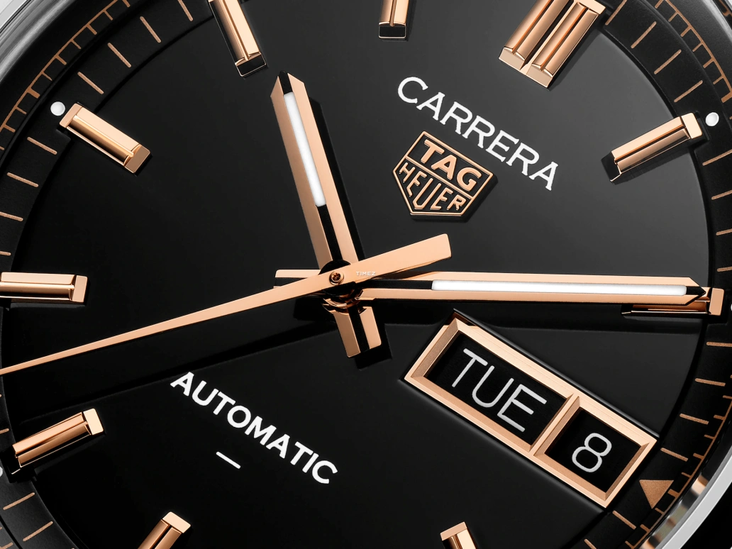 TAG Heuer,Carrera 41mm,41mm,Stainless Steel,Black,Automatic,Date,Day,WDA2111,WDA2111.BD0001