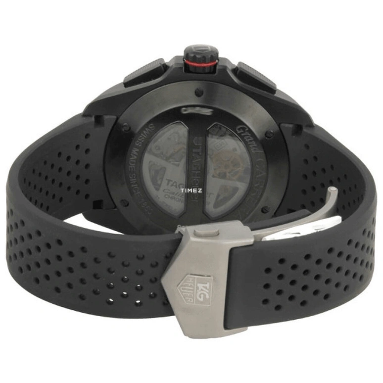 TAG Heuer,Carrera 43mm,43mm,Titanium,Black,Automatic,Chronograph,Day,CAV5185,CAV5185.FT6020