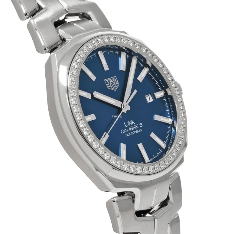 TAG Heuer,Link 41mm,41mm,Stainless Steel,Blue,Automatic,Day,42hours,WBC2113,WBC2113.BA0603