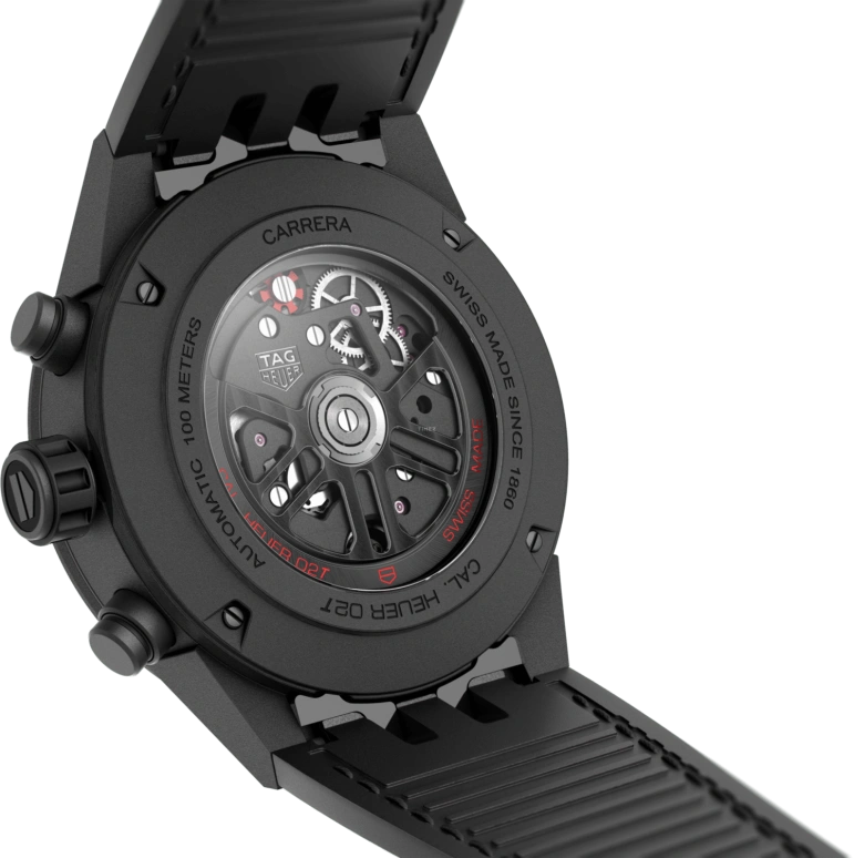 TAG Heuer,Carrera 45mm,45mm,Ceramic,Stainless Steel,Skeleton,Automatic,Chronograph,Tourbillon Escapement,Column Wheel,CAR5A90,CAR5A90.FC6415