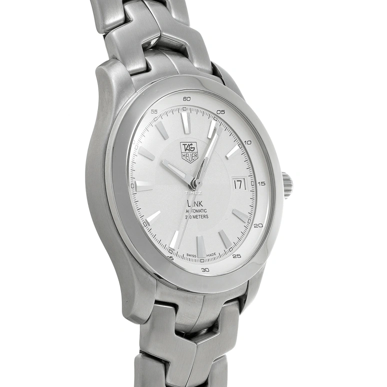TAG Heuer,Link 40mm,40mm,Stainless Steel,Silver White,Automatic,Day,46hours,WJF2111,WJF2111.BA0570