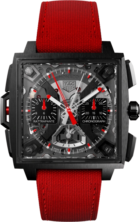 TAG Heuer,Monaco 41mm,41mm,Titanium,Black,Automatic,Chronograph,Sapphire,CBW2181,CBW2181.FC8322