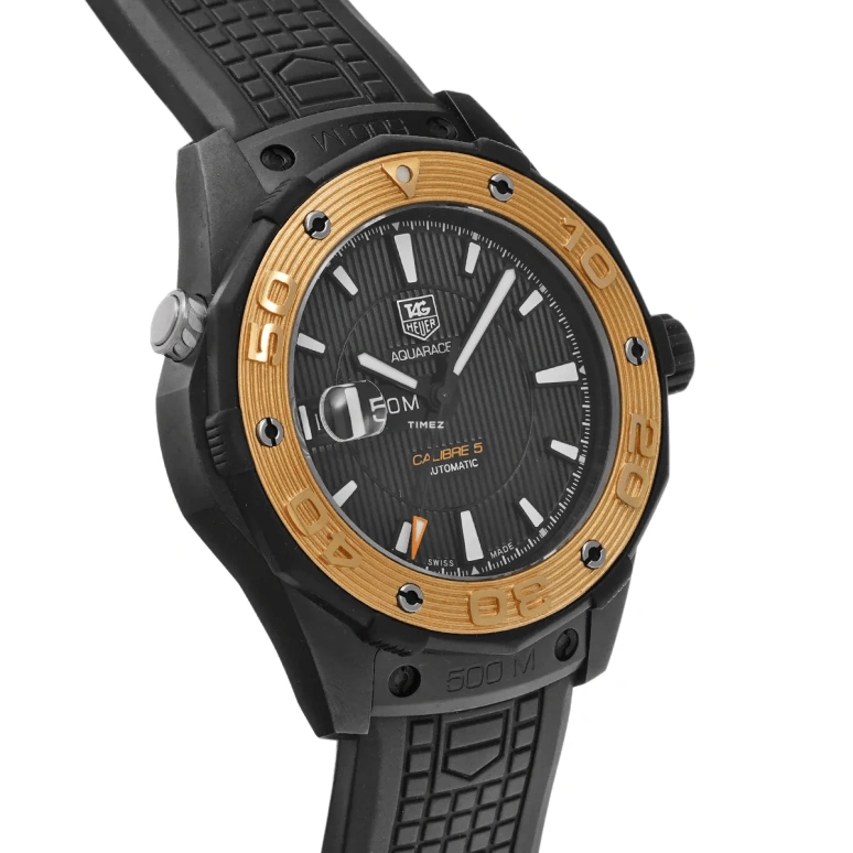 TAG Heuer,Aquaracer 43mm,43mm,Titanium,Black,Automatic,Day,42hours,WAJ2182,WAJ2182.FT6015