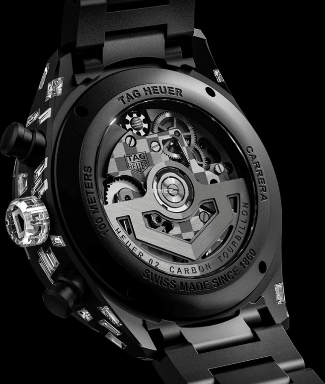 TAG Heuer,Carrera 44mm,44mm,Aluminium,Black,Automatic,Chronograph,Tourbillon,CBN5A91,CBN5A91.BZ0000