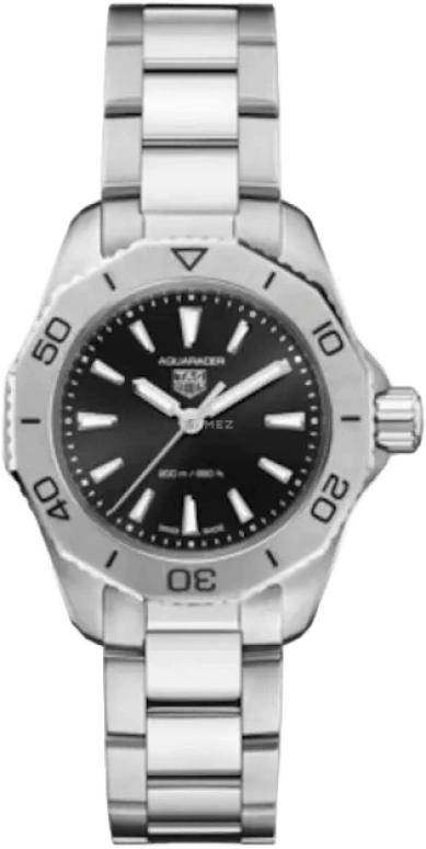 TAG Heuer,Aquaracer 30mm,30mm,Stainless Steel,Black,Quartz,Day,Sapphire,WBP1410,WBP1410.BA0622