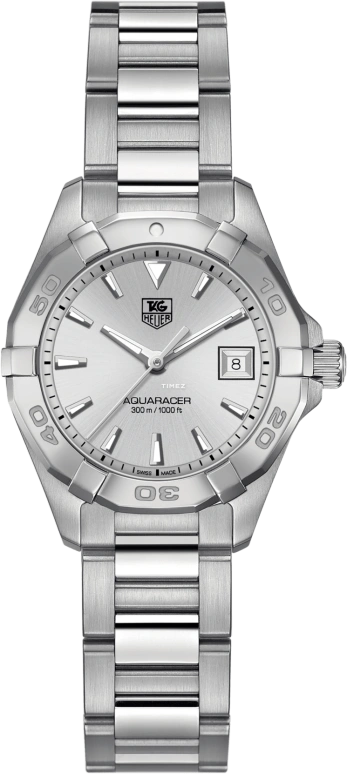 TAG Heuer,Aquaracer 27mm,27mm,Stainless Steel,Silver,Quartz,Day,Sapphire,Crystal Glass,WAY1411,WAY1411.BA0920