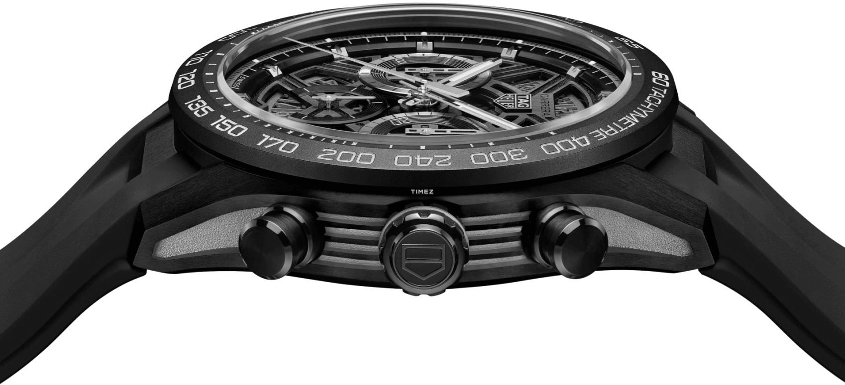 TAG Heuer,Carrera 44mm,44mm,Titanium,Grey,Skeleton,Automatic,Chronograph,Day,CBU2080,CBU2080.FT6272