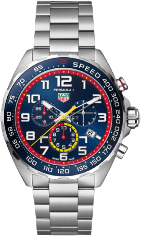 TAG Heuer,Formula 1 43mm,43mm,Stainless Steel,Blue,Quartz,Chronograph,Date,CAZ101AL,CAZ101AL.BA0842