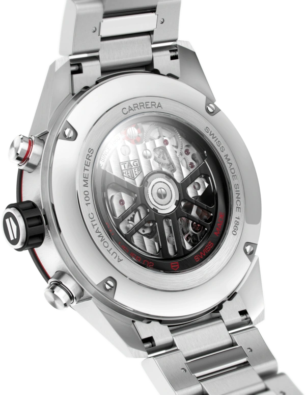 TAG Heuer,Carrera 45mm,45mm,Ceramic,Stainless Steel,Skeleton,Automatic,Chronograph,Date,Column Wheel,CBG2A10,CBG2A10.BA0654