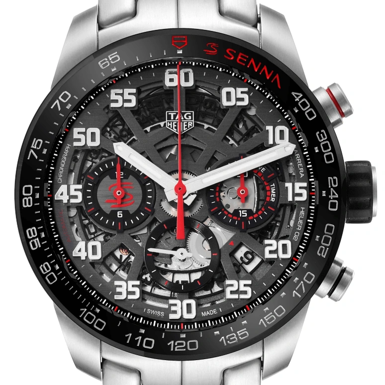 TAG Heuer,Carrera 42mm,42mm,Stainless Steel,See-through,Grey,Automatic,Chronograph,Day,CBG2013,CBG2013.BA0657