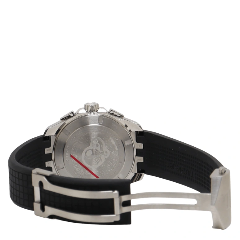 TAG Heuer,Aquaracer 43mm,43mm,Stainless Steel,Black,Quartz,Chronograph,Day,CAY111A,CAY111A.FT6041