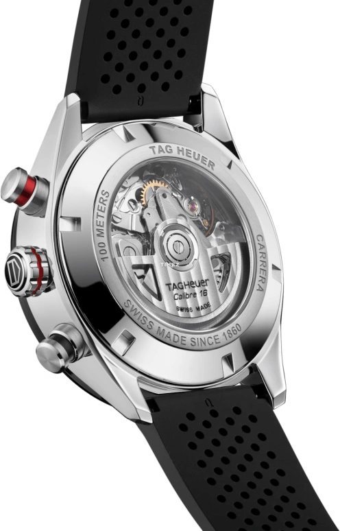 TAG Heuer,Carrera 44mm,44mm,Stainless Steel,Ceramic,Black,Automatic,Chronograph,Date,Day,CBN2A1AA,CBN2A1AA.FT6228