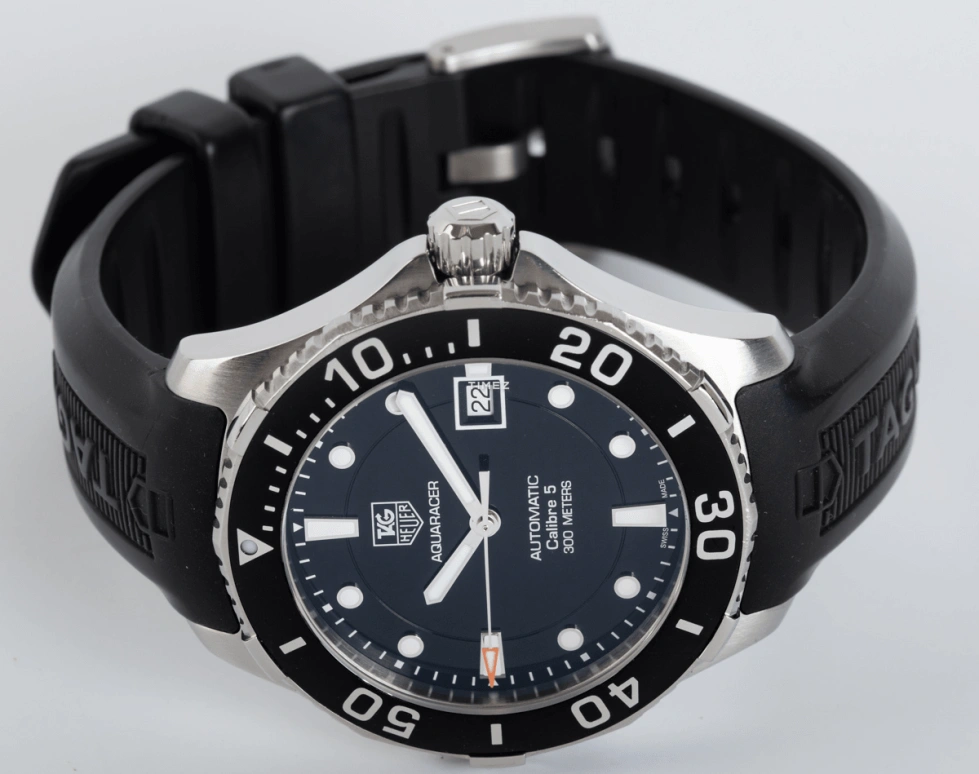 TAG Heuer,Aquaracer 41mm,41mm,Stainless Steel,Black,Automatic,Day,42hours,WAN2110,WAN2110.FT8010