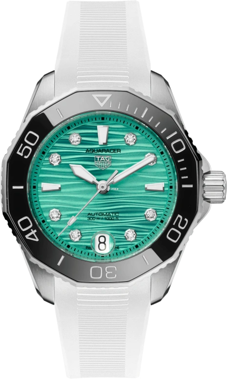TAG Heuer,Aquaracer 36mm,36mm,Stainless Steel,Green,Automatic,Day,42hours,WBP231K,WBP231K.FT6234