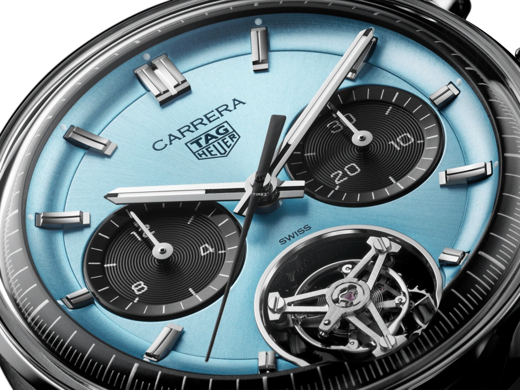 TAG Heuer,Carrera 42mm,42mm,Stainless Steel,Blue,Black,Automatic,Chronograph,Tourbillon,CBS5014,CBS5014.FC6573