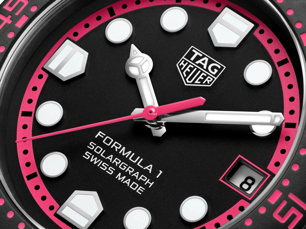 TAG Heuer,Formula 1 38mm,38mm,Stainless Steel,Black,Quartz,Day,Solar Charging,WBY111D,WBY111D.FT8084