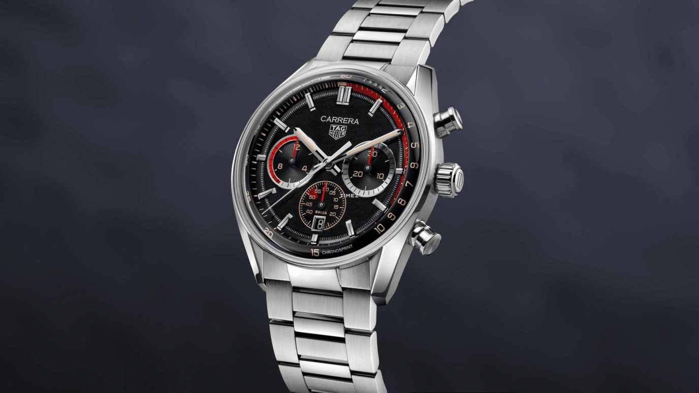 TAG Heuer,Carrera 42mm,42mm,Stainless Steel,Black,Automatic,Chronograph,Day,CBS2015,CBS2015.EB0381