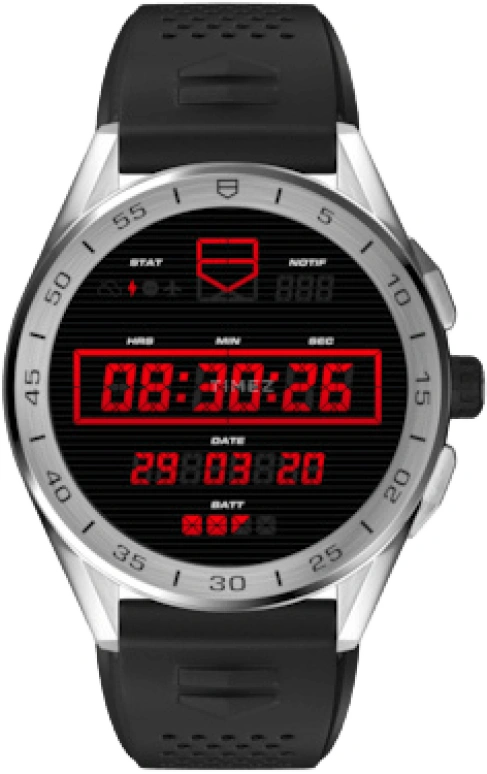 TAG Heuer,Connected Watch 45mm,45mm,Ceramic,Stainless Steel,Multi-Color,Processor,Chronograph,Day,SBG8A12,SBG8A12.BT6219