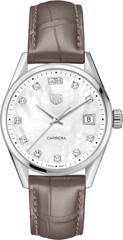 TAG Heuer,Carrera 36mm,36mm,Stainless Steel,White,Sapphire,Mother of Pearl,WBK1318,WBK1318.FC8258