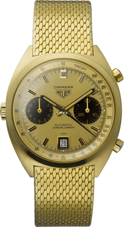 TAG Heuer,Carrera 38mm,38mm,Yellow Gold,Gold,Automatic,Chronograph,Day,Ryan Gosling,Ken,1158 CHN