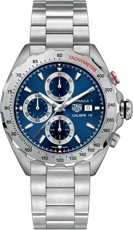 TAG Heuer,Formula 1 44mm,44mm,Stainless Steel,White,Blue,Red,Automatic,42hours,In-house Caliber,CAZ2015,CAZ2015.BA0876