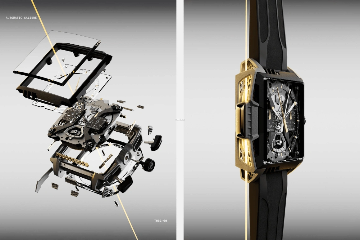 TAG Heuer,Monaco 39mm,39mm,Titanium,Grey,Black,Automatic,Chronograph,65hours,CBW218B,CBW218B.FT8124