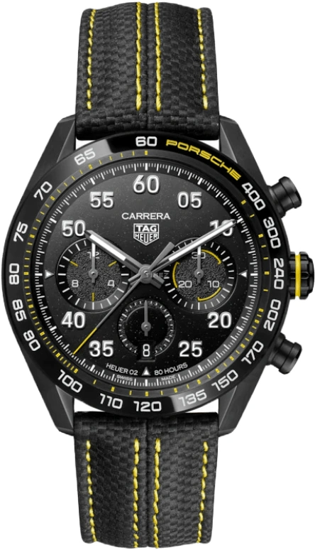 TAG Heuer,Carrera 44mm,44mm,Ceramic,Stainless Steel,Black,Automatic,Chronograph,Date,Column Wheel,CBN2A1H,CBN2A1H.FC6512