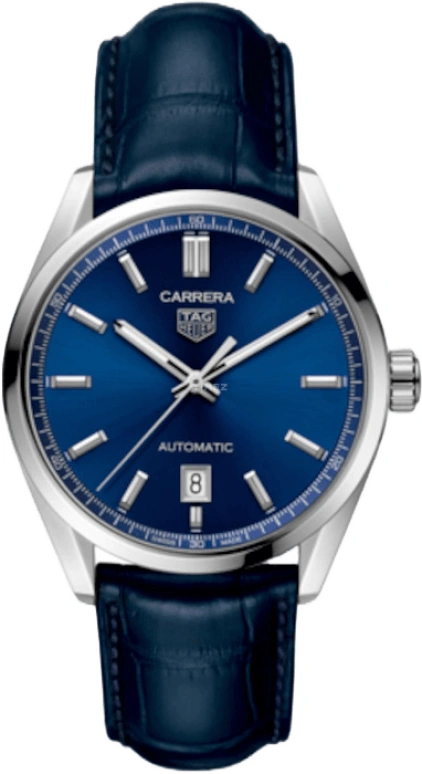 TAG Heuer,Carrera 39mm,39mm,Stainless Steel,Blue,Automatic,Chronograph,Date,WBN2112,WBN2112.FC6504
