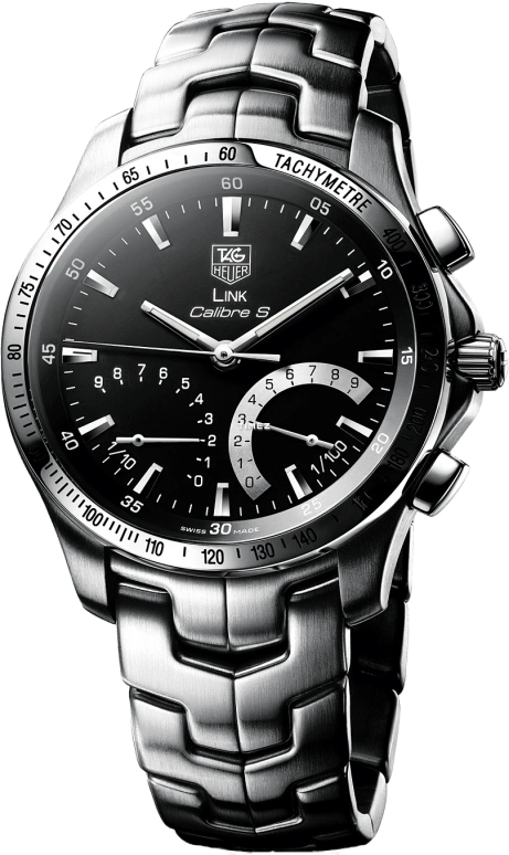 TAG Heuer,Link 42mm,42mm,Stainless Steel,Black,Quartz,In-house Caliber,Sapphire,Crystal Glass,CJF7110,CJF7110.BA0587