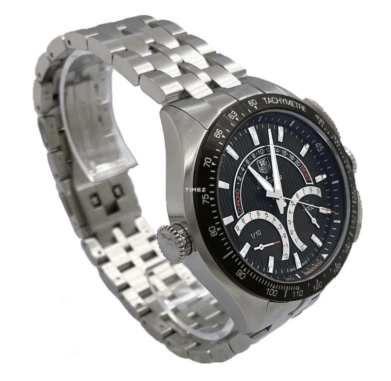 TAG Heuer,Mercedes Benz SLR 47mm,47mm,Stainless Steel,Black,Quartz,Chronograph,Day,CAG7010,CAG7010.BA0254