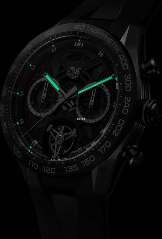 TAG Heuer,Carrera 44mm,44mm,Titanium,Skeleton,Grey,Automatic,Chronograph,Tourbillon,CBU5080,CBU5080.FT6272