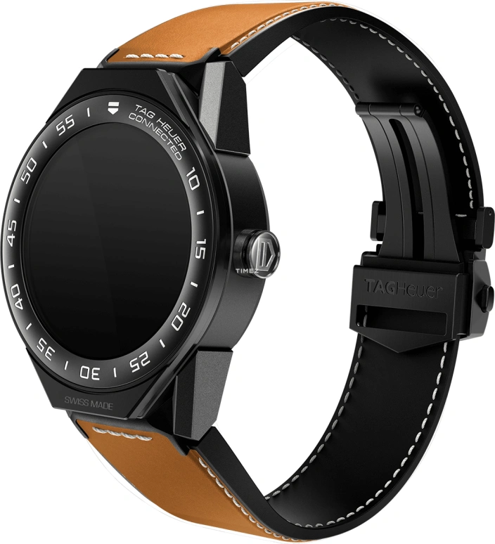 TAG Heuer,Connected Watch 45mm,45mm,Titanium,Ceramic,Black,Processor,Chronograph,Day,Connected,Smartwatch,25hours,In-house Caliber,SBF8A8013,SBF8A8013.82FT6110