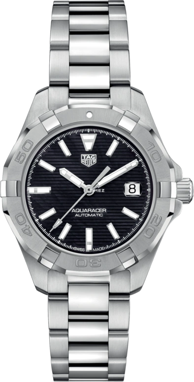 TAG Heuer,Aquaracer 32mm,32mm,Stainless Steel,Black,Automatic,Day,40hours,WBD2310,WBD2310.BA0740