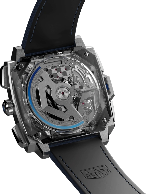 TAG Heuer,Monaco 41mm,41mm,Titanium,Grey,Blue,Automatic,Chronograph,Rattrapante,CBW2182,CBW2182.FC8339