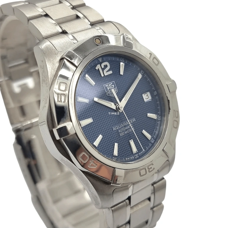 TAG Heuer,Aquaracer 41mm,41mm,Stainless Steel,Blue,Automatic,Day,42hours,WAF2112,WAF2112.BA0806