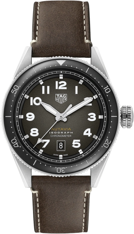 TAG Heuer,Autavia 42mm,42mm,Stainless Steel,Black,Automatic,Date,38hours,WBE5110,WBE5110.FC8266