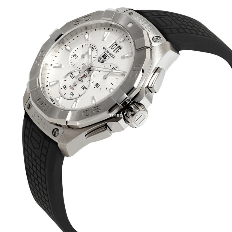 TAG Heuer,Aquaracer 43mm,43mm,Stainless Steel,Silver,Quartz,Chronograph,Big Date,CAY1111,CAY1111.FT6041
