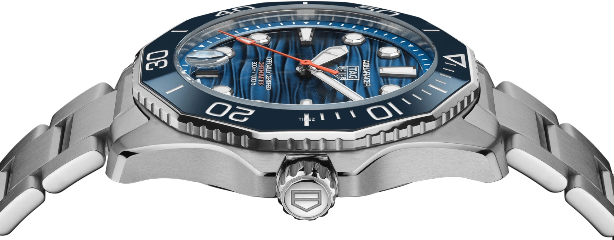TAG Heuer,Aquaracer 42mm,42mm,Stainless Steel,Blue,Automatic,Day,80hours,WBP5111,WBP5111.BA0013