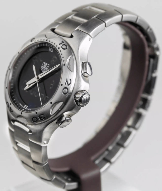 TAG Heuer,Kirium 39mm,39mm,Stainless Steel,Black,Quartz,Chronograph,Month,Date,Day,Sapphire,Round,CL111A,CL111A.BA0700